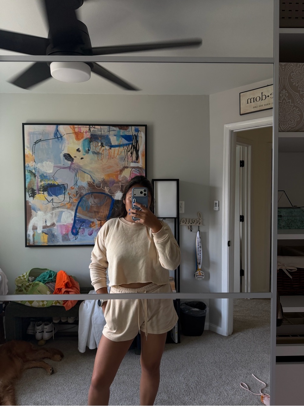 Cozy butter yellow lounge set